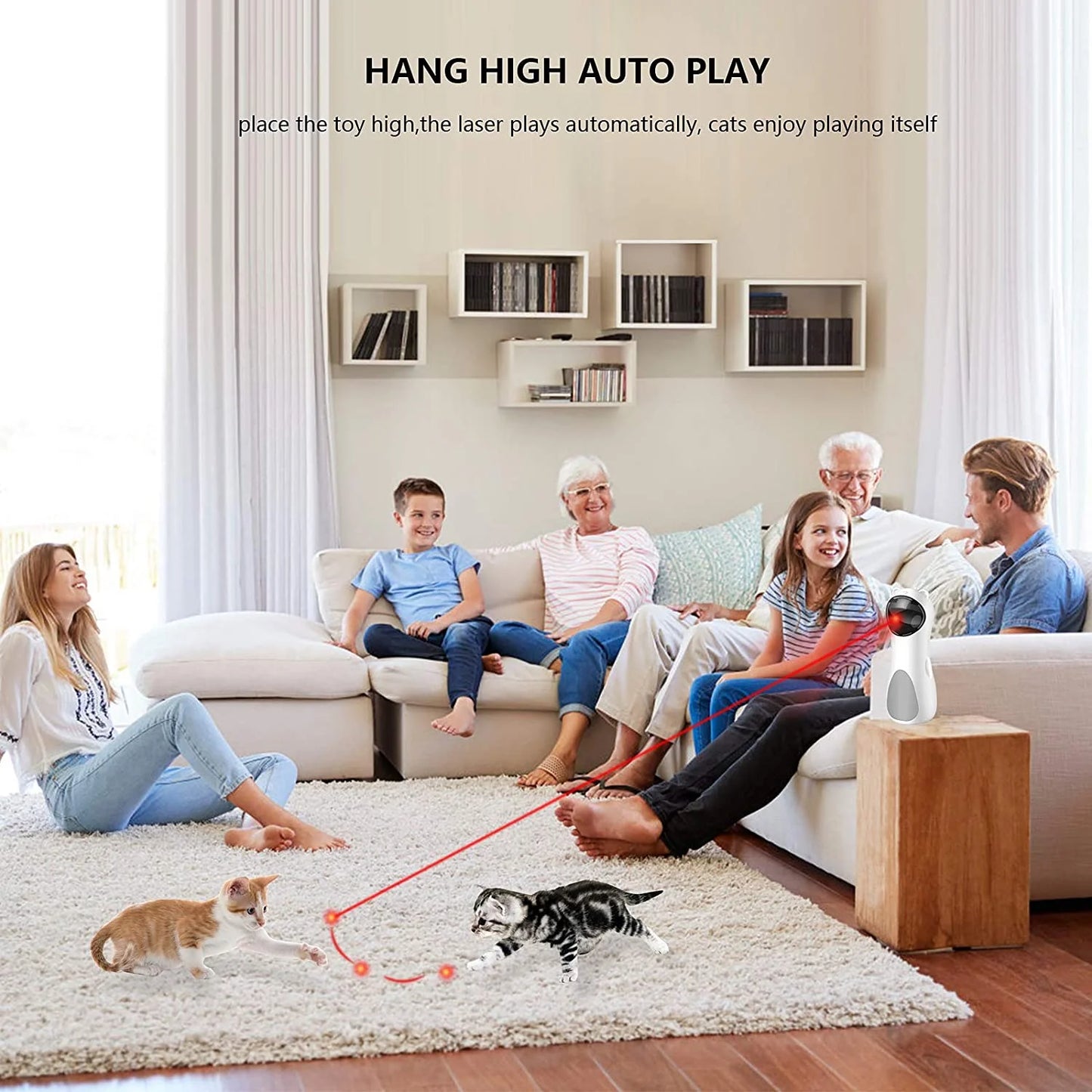 Automatic Cat Toy – Interactive Smart LED Laser