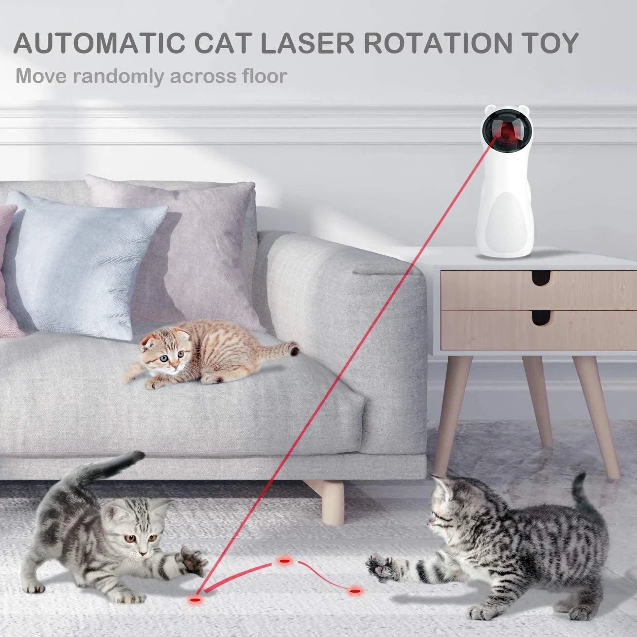 Automatic Cat Toy – Interactive Smart LED Laser