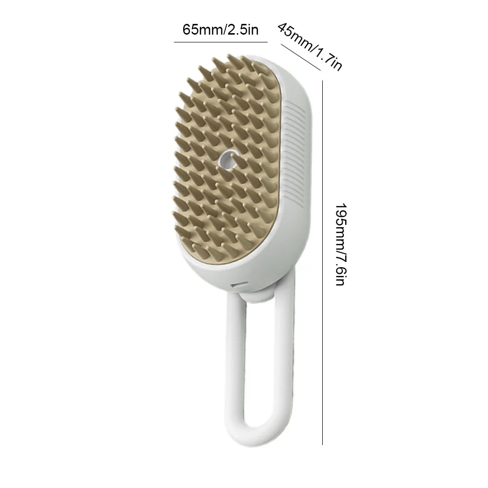 Electric Cat Steam Brush β 3-In-1 Pet Grooming Comb with Water Spray for Cats and Dogs, USB Rechargeable