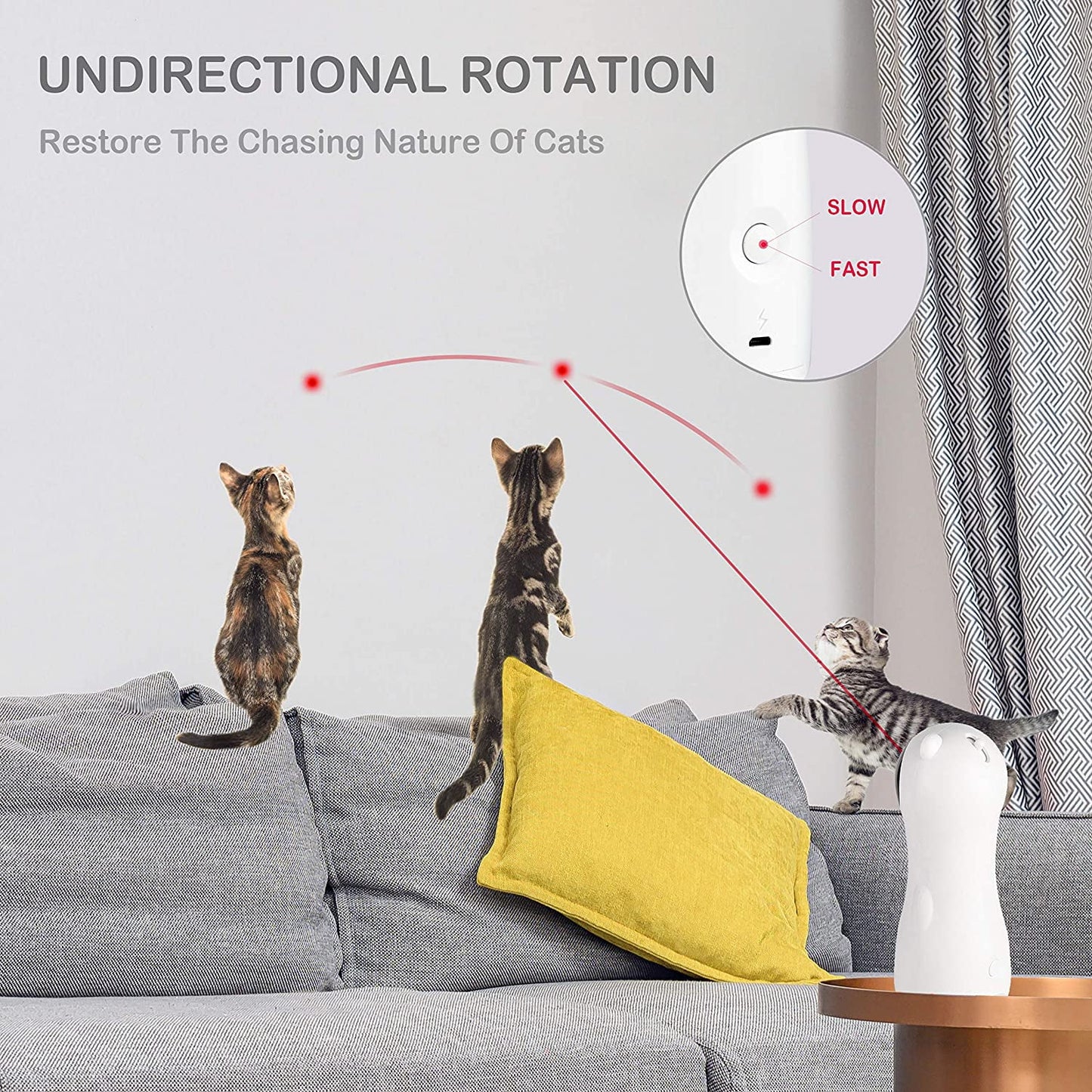 Automatic Cat Toy – Interactive Smart LED Laser